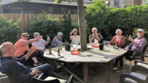 Home borrel in tuin
